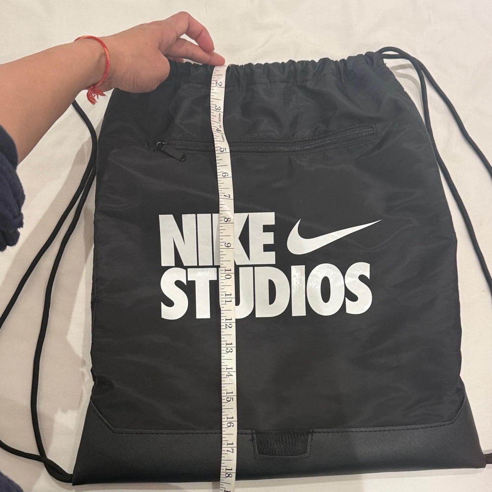 Nike Studios Black Drawstring Backpack - image 2